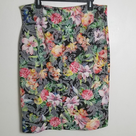 NY&C Floral Pencil Skirt - Picture 3 of 7